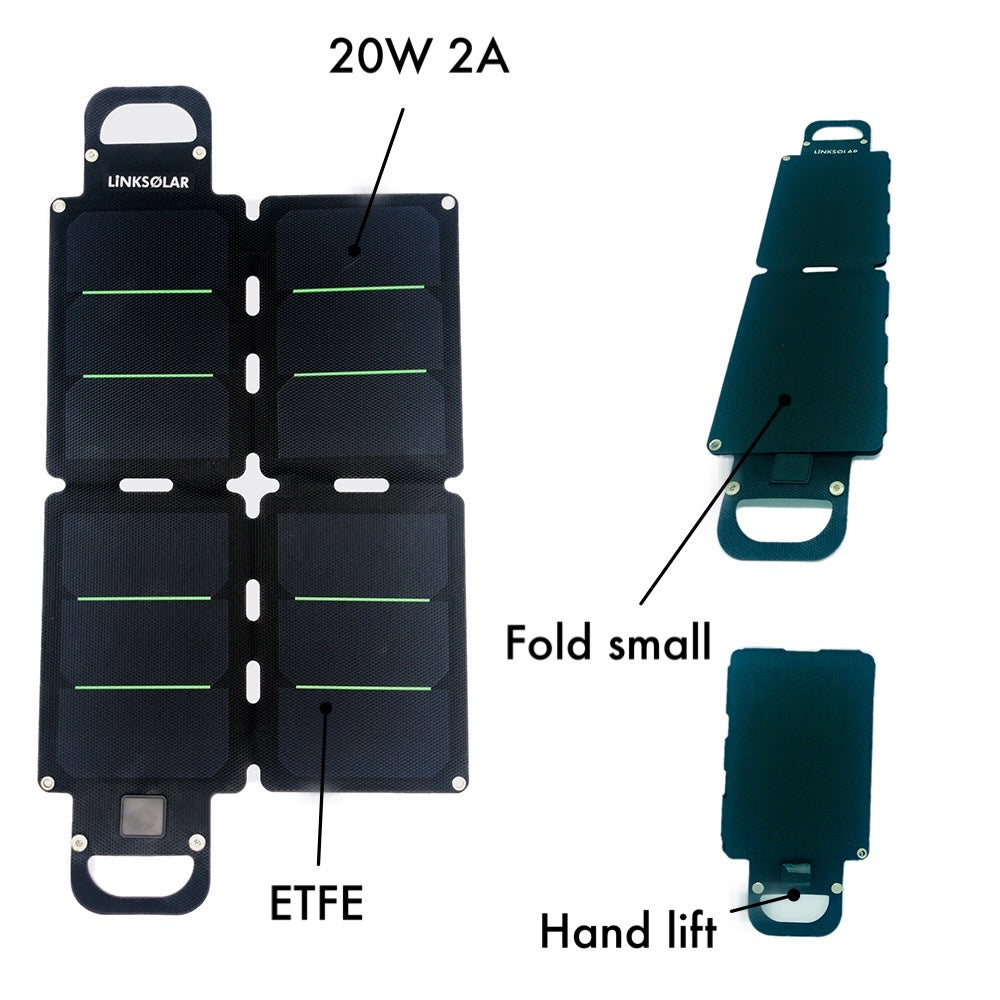 11W 20W 60W 5V Mobile Solar Charger for outdoor biking